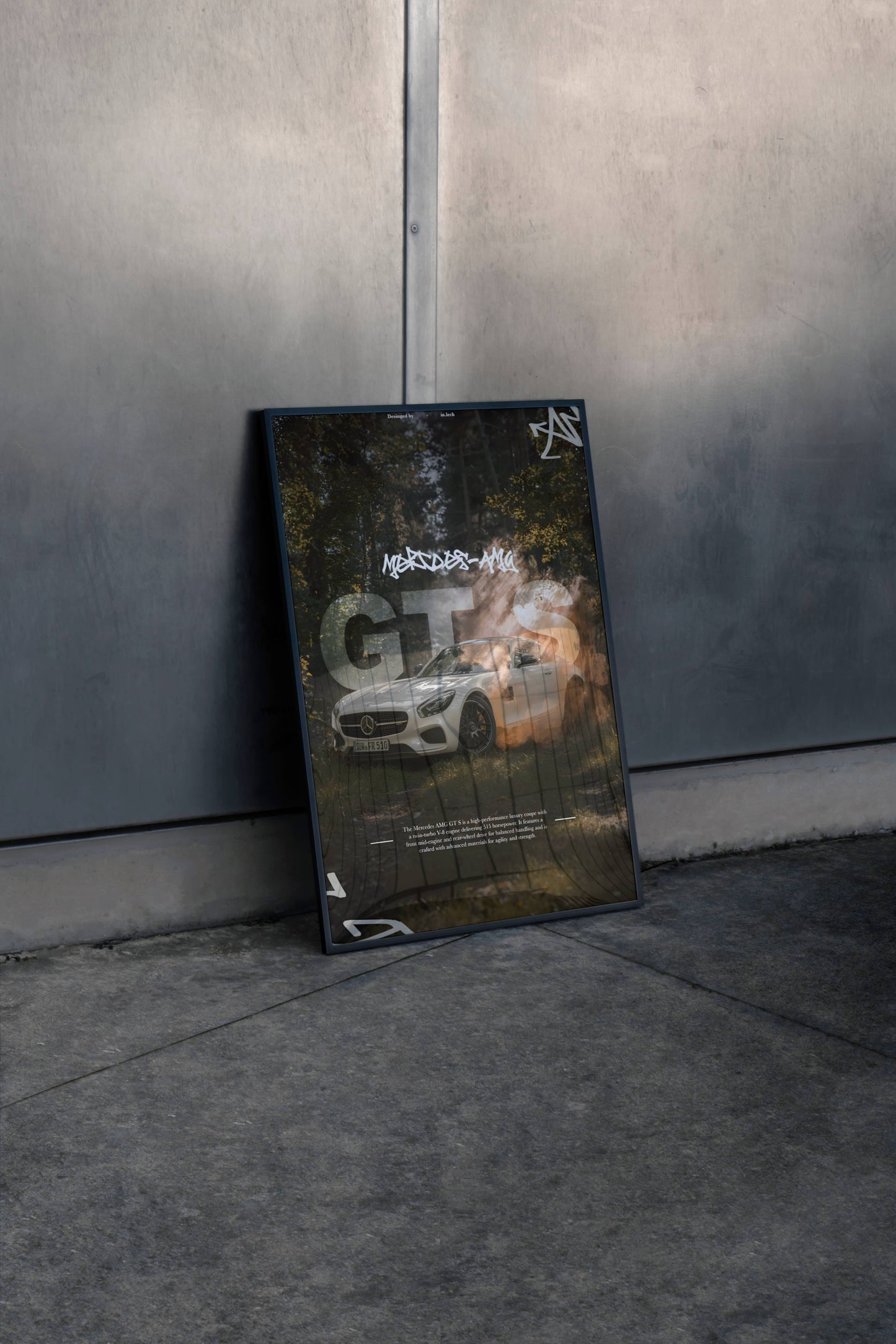Mercedes GTS Car Poster Frame