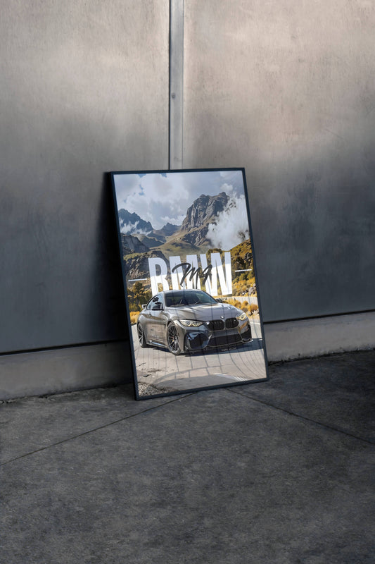 BMW Alpine Drive Poster Frame