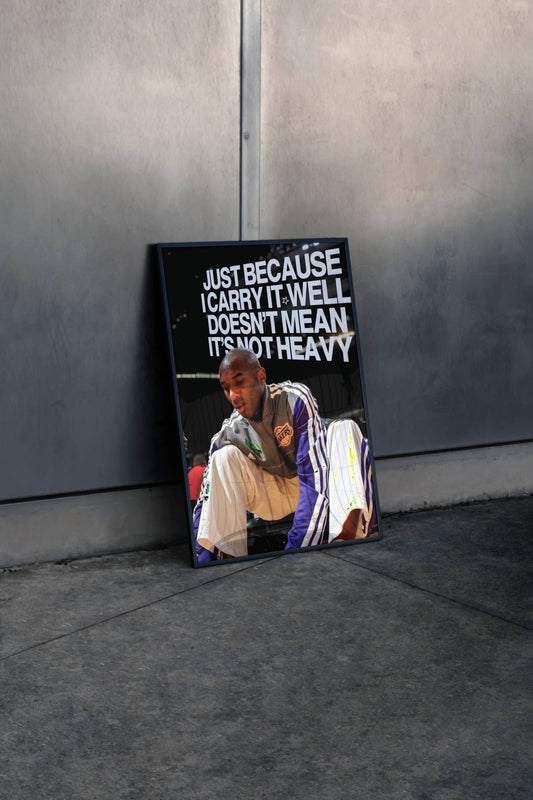 Kobe Bryant Carry It Well Frame