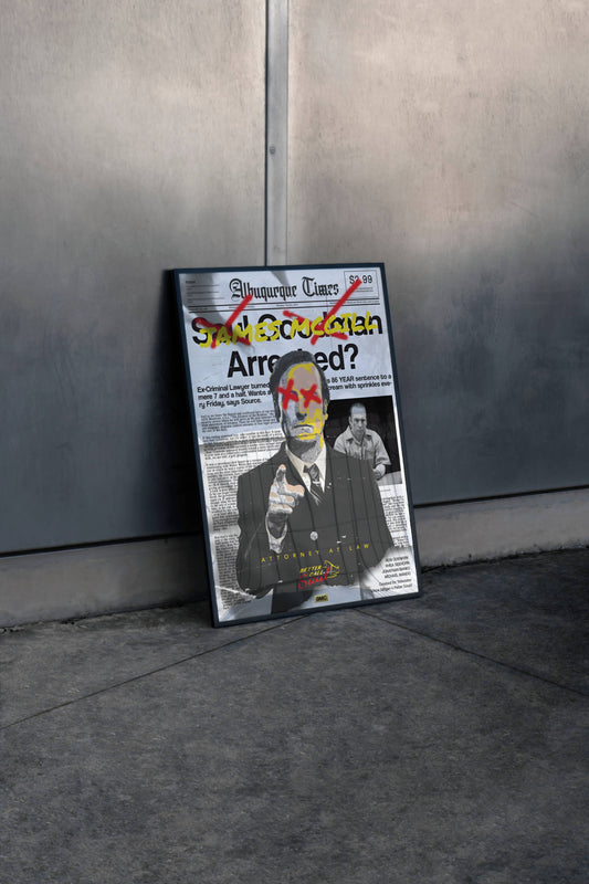 Better Call soul Portrait Art Frame