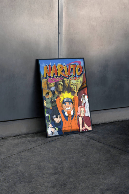Naruto Anime Manga Team Poster Frame