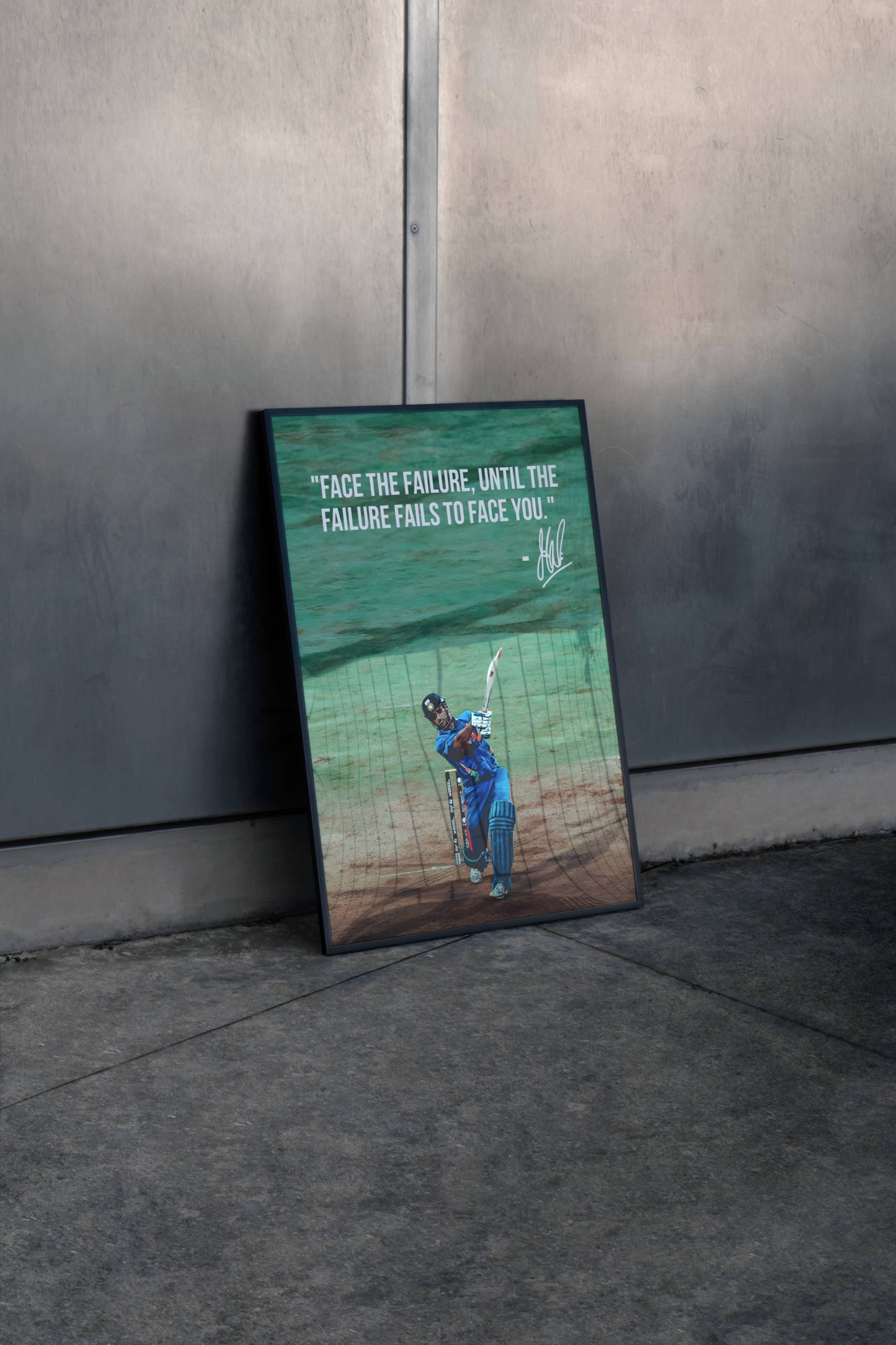 MS Dhoni Face The Failure Frame
