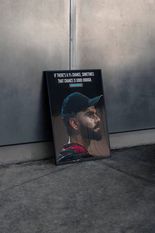 Virat Kohli 1% Chance Frame