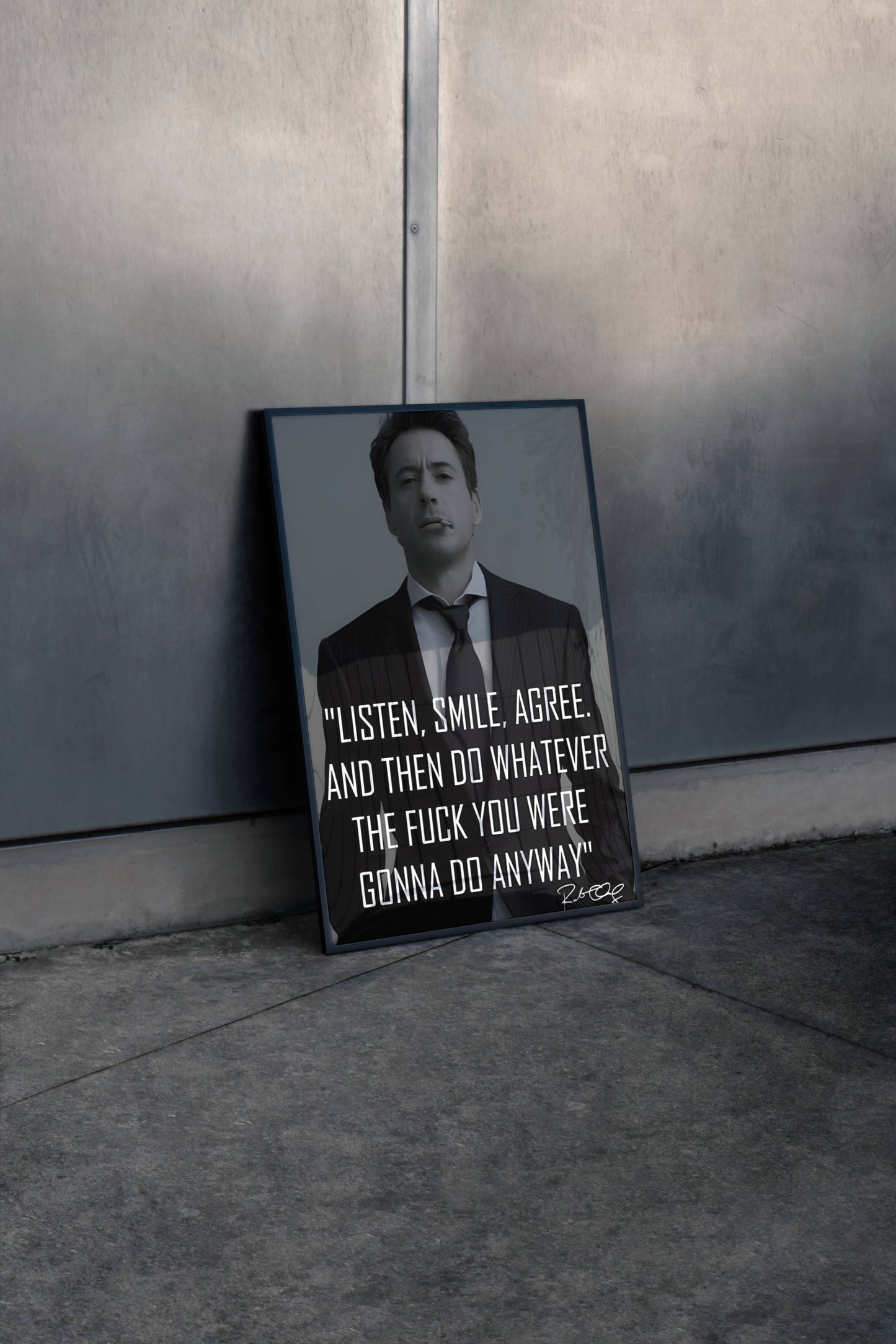 Robert Downey Jr Quote Frame