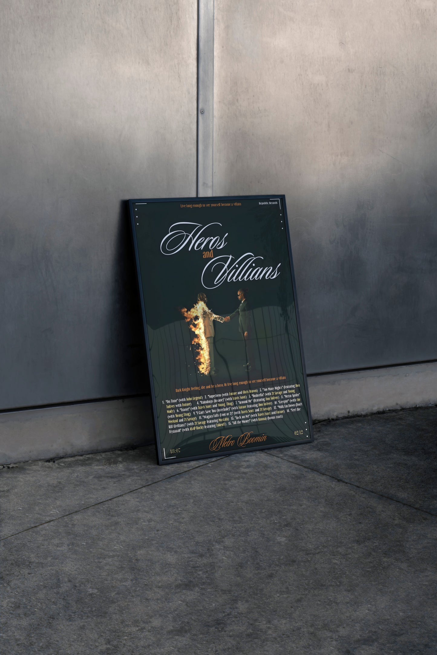 Metro Boomin Heroes and Villains Frame