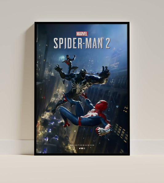 Marvel Spider-Man 2 Game Poster Frame