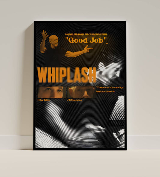 Whiplash Drumming Drama Intensity Movie Poster Frame
