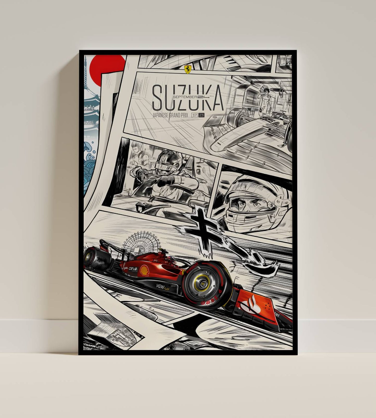 Suzuka Circuit F1 Poster Frame