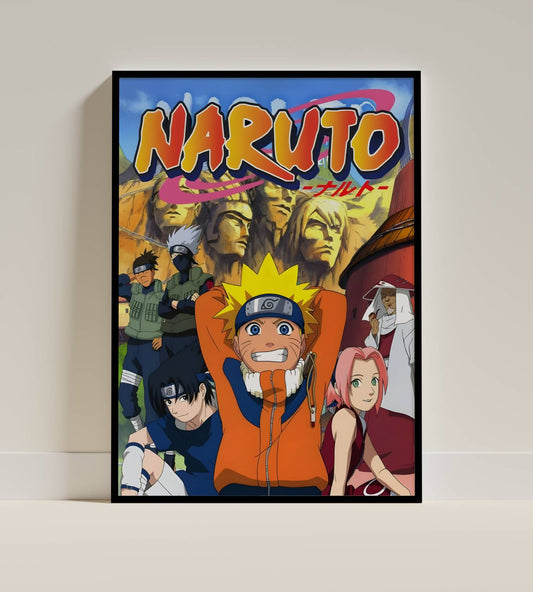 Naruto Anime Manga Team Poster Frame