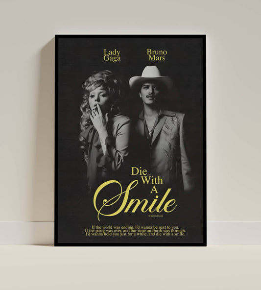 Lady Gaga Bruno Mars Die With a Smile Frame
