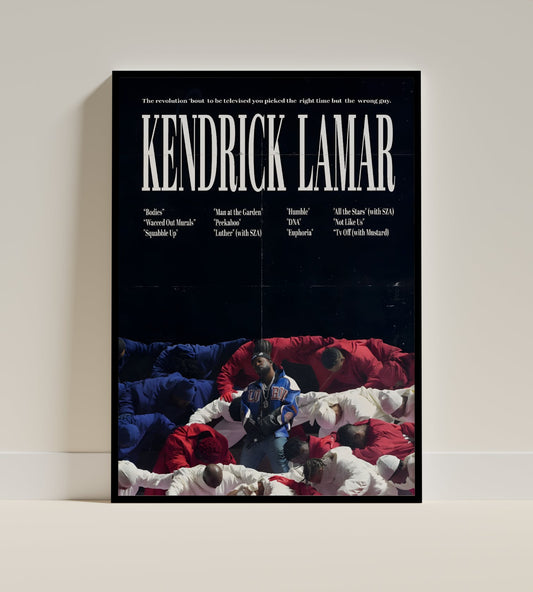 Kendrick Lamar (Super Bowl 2025) Poster Frame