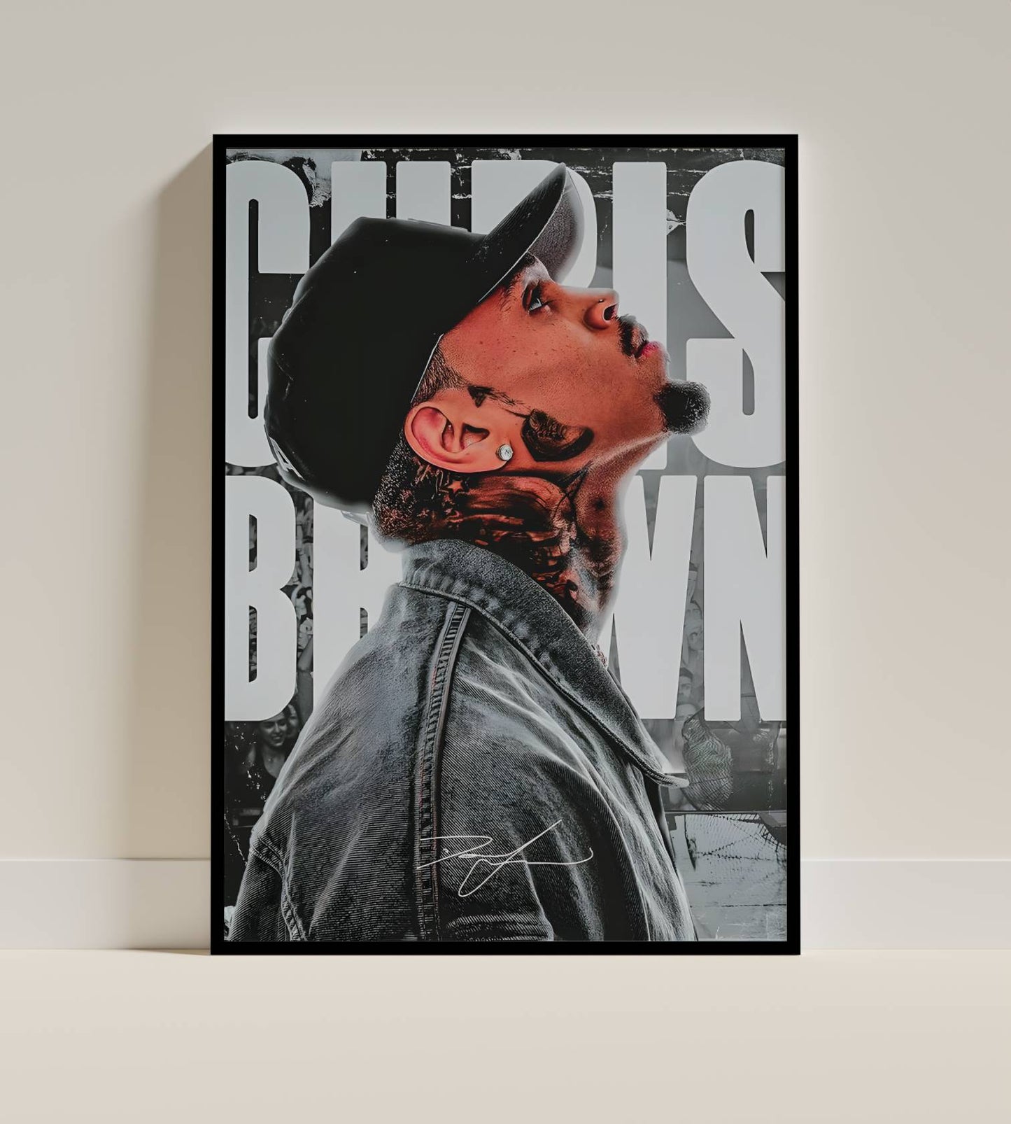 Chris Brown Poster Frame