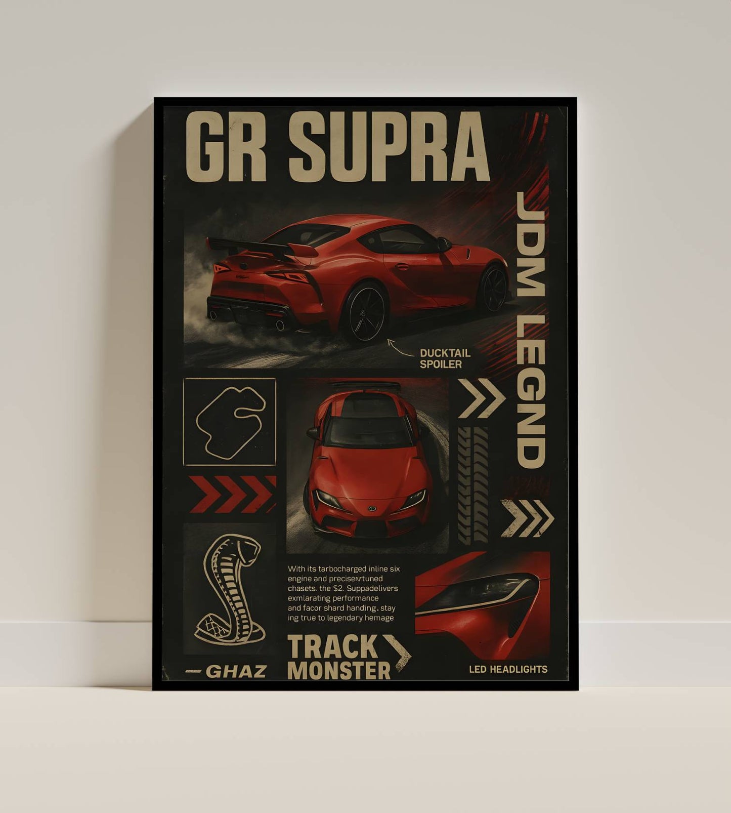 Dr Supra Toyota Poster Frame