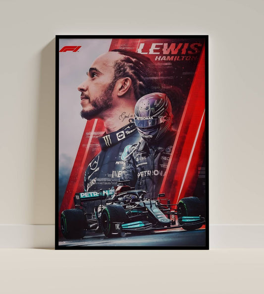 Lewis Hamilton F1 Poster Frame