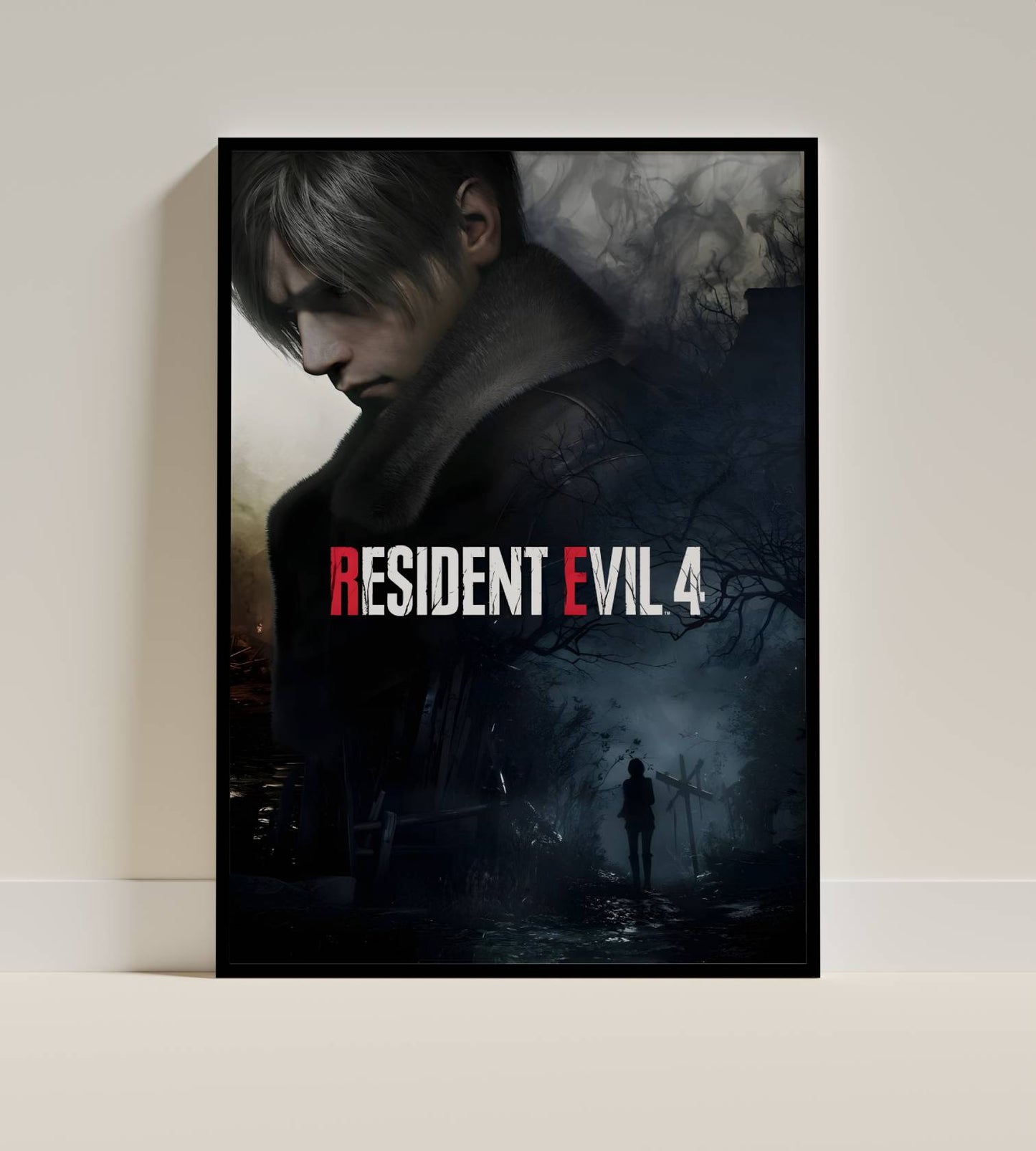 Resident Evil 4 Horror Game Poster Frame