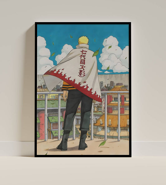 Naruto Hokage Dream Anime Art Poster Frame