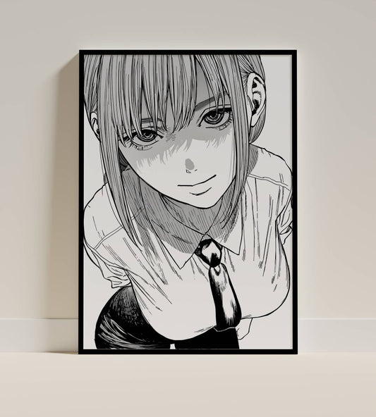 Makima Art Poster Frame