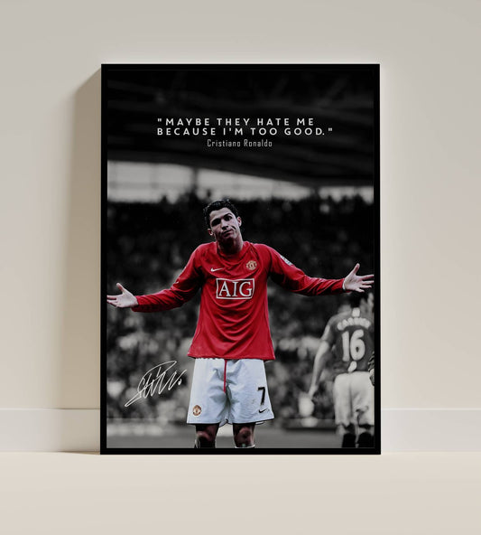 Ronaldo Manchester United Too Good Frame