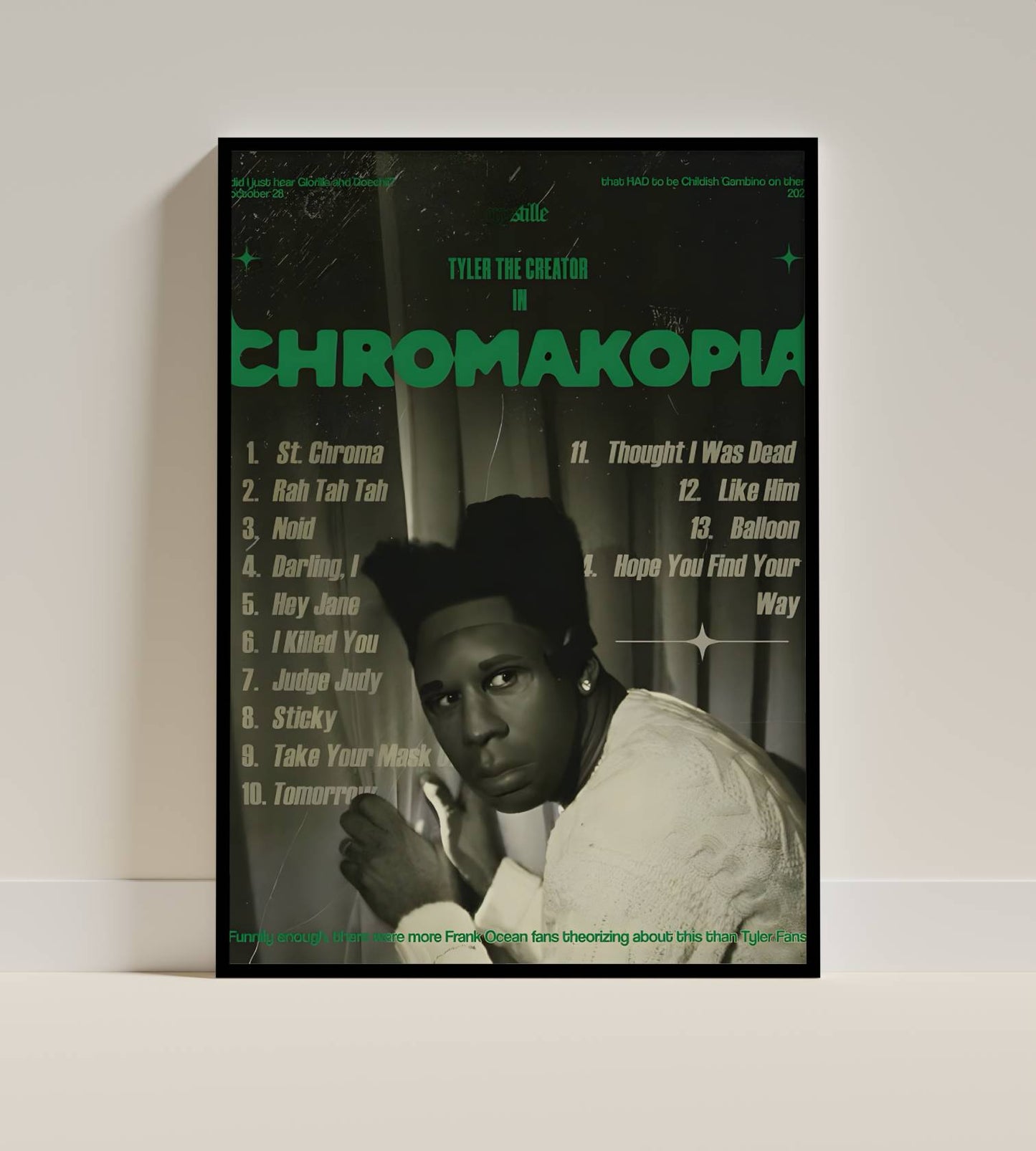 Tyler The Creator Chromakopia Frame