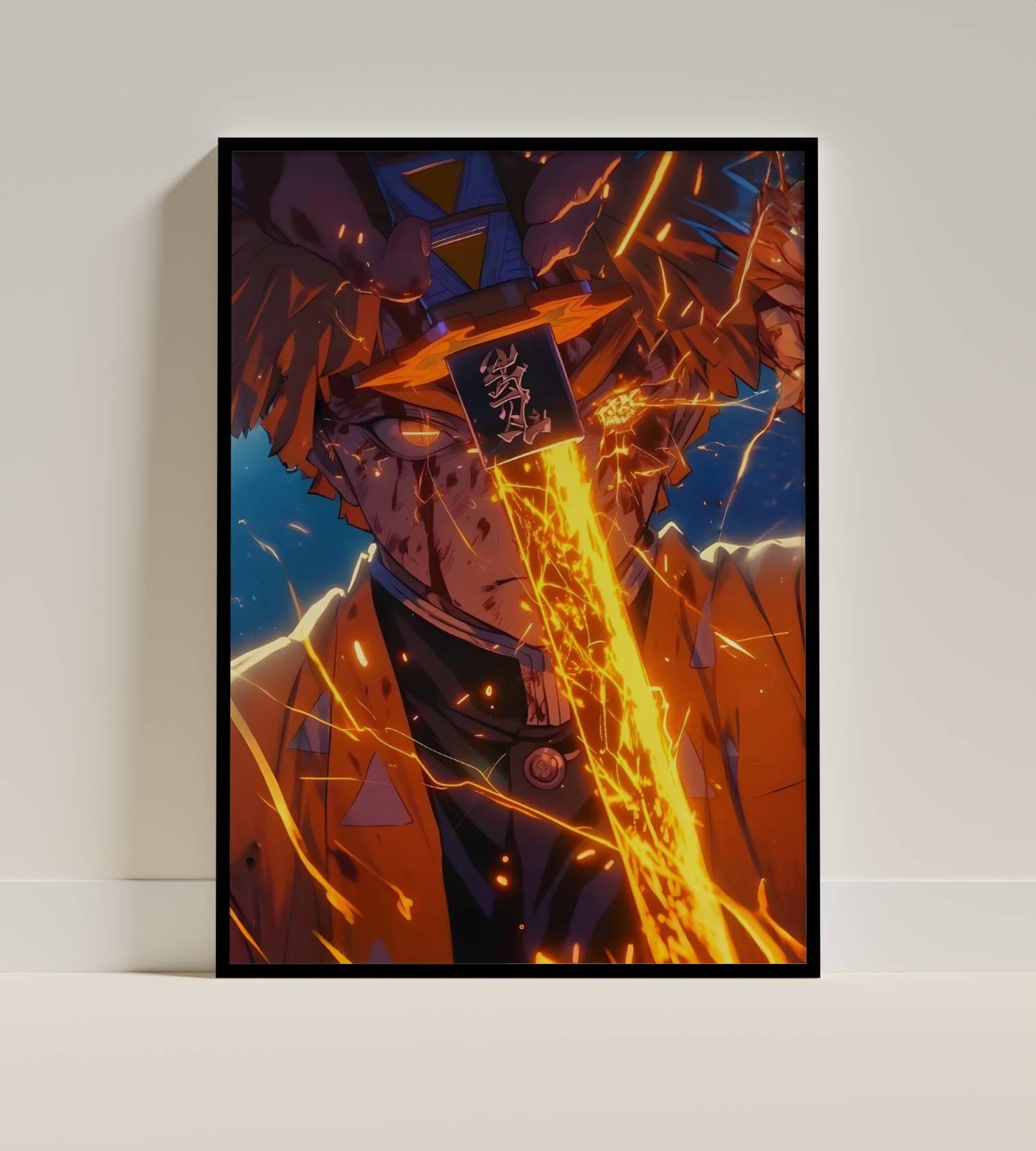 Zenitsu Art Poster Frame
