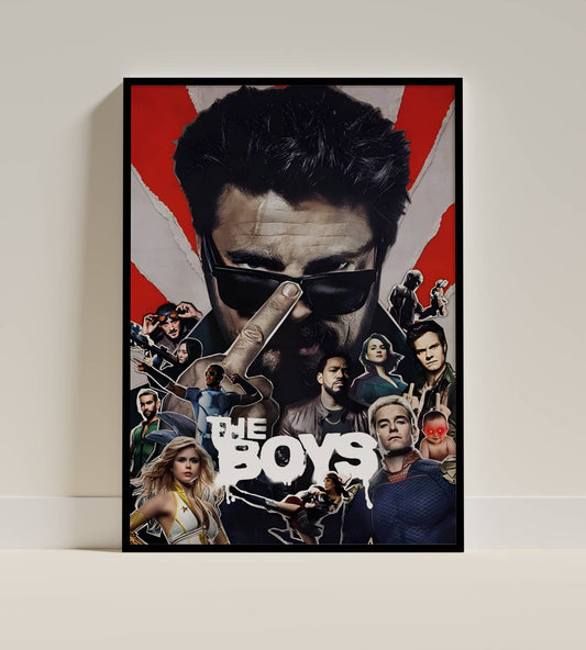 The Boys Dark Superhero Drama Show Poster Art Frame