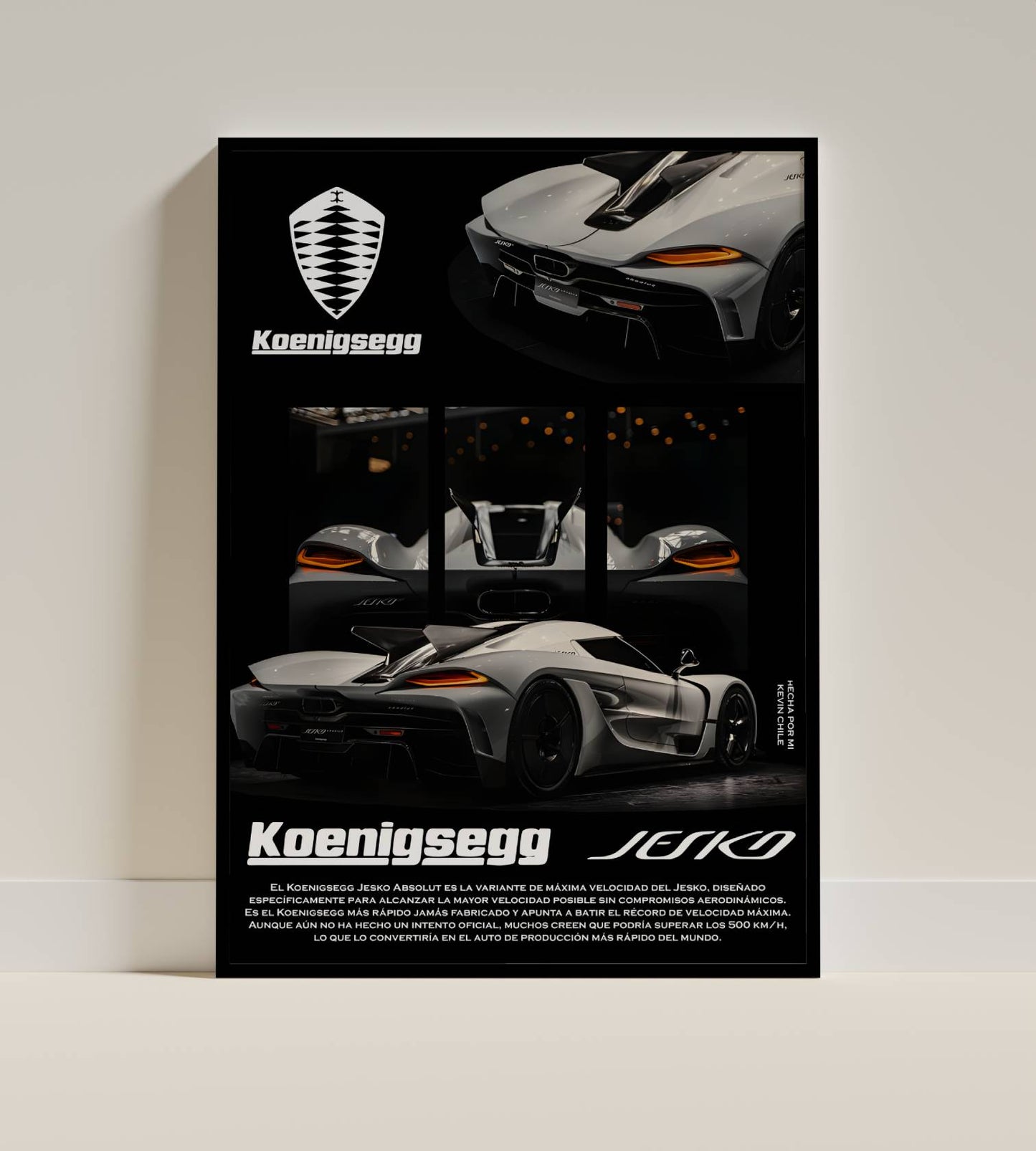 Koenigsegg Jesko Hypercar Frame