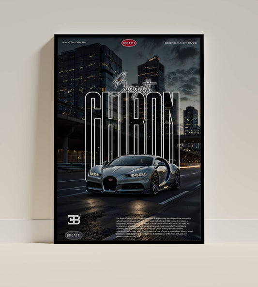 Bugatti Chiron Poster Frame