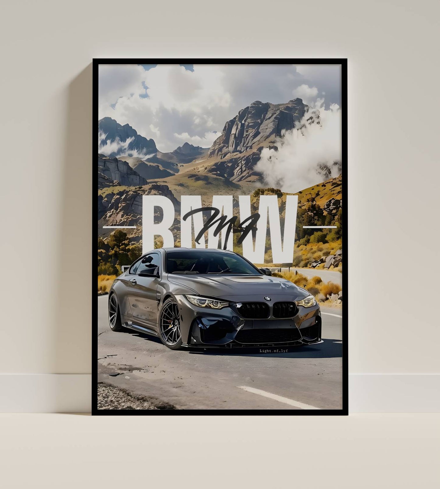 BMW Alpine Drive Poster Frame
