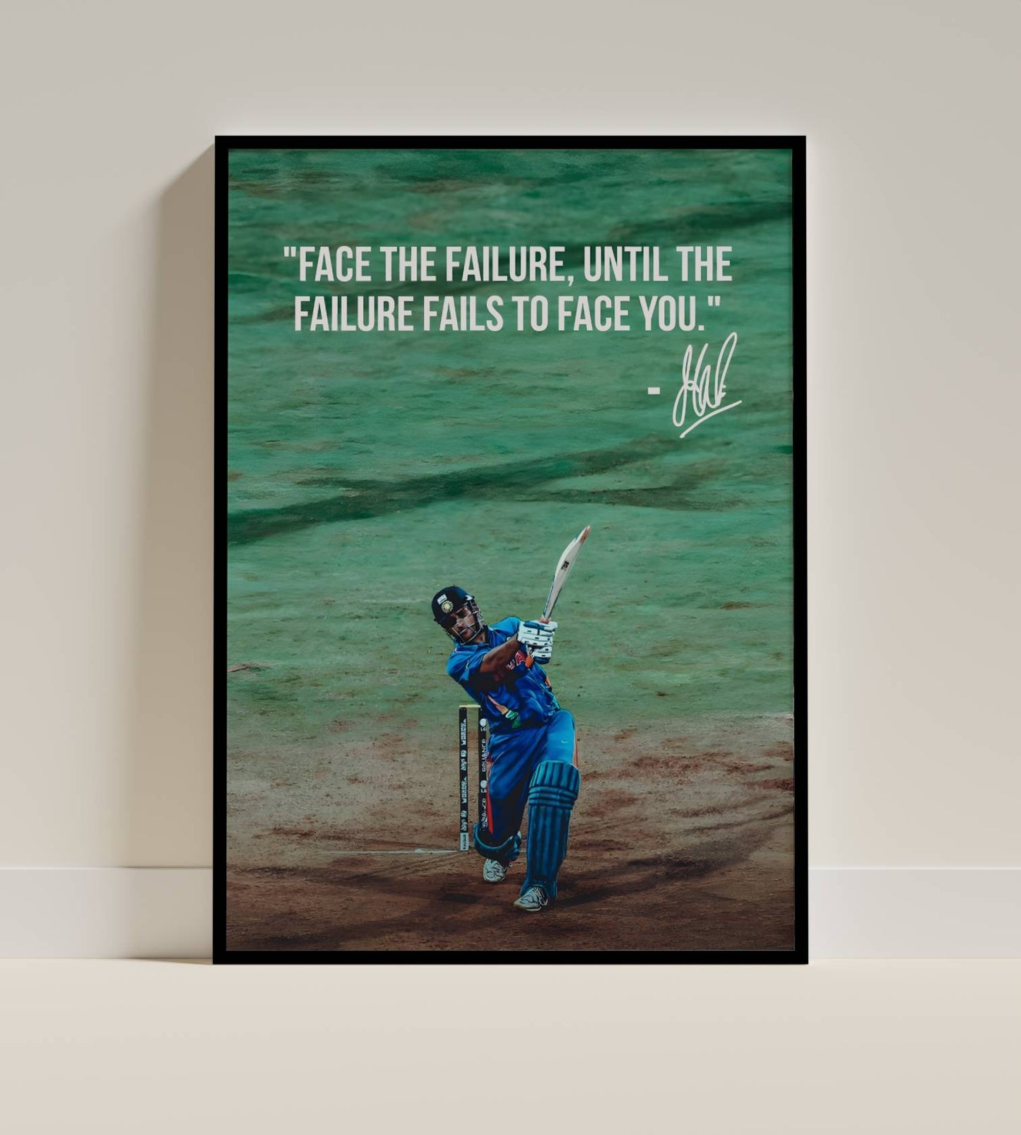 MS Dhoni Face The Failure Frame