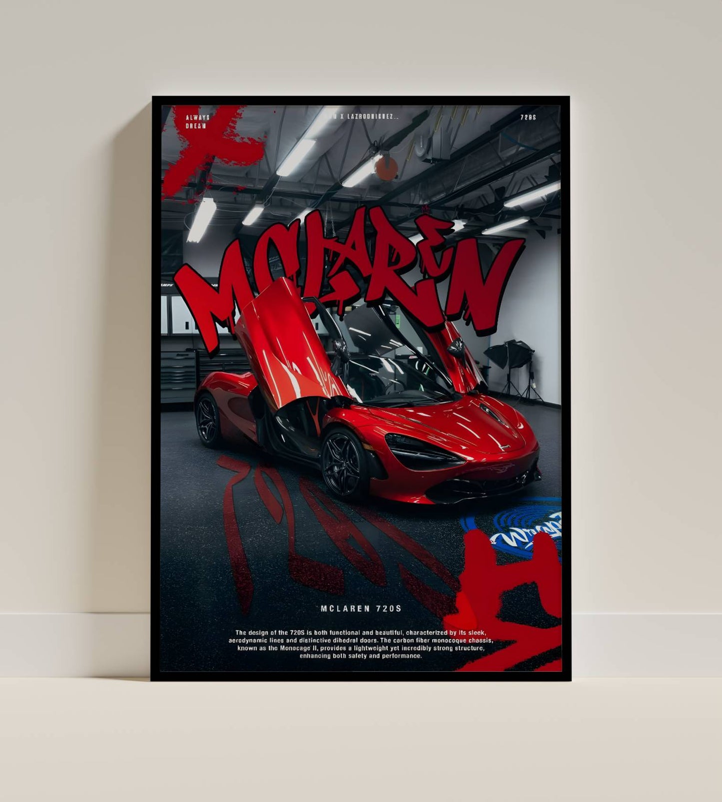 McLaren 720S Poster Frame