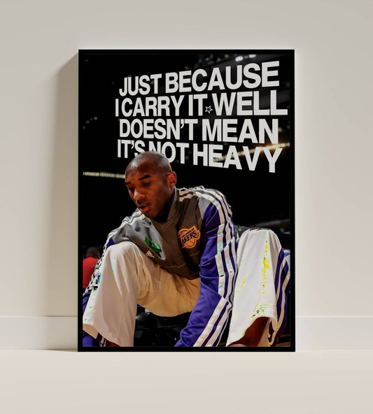 Kobe Bryant Carry It Well Frame