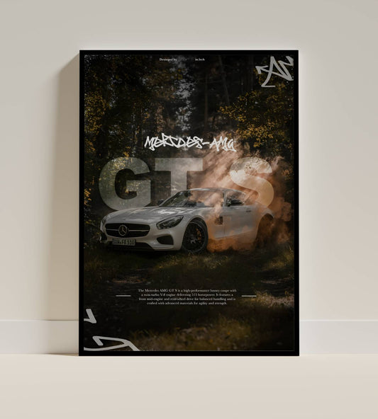 Mercedes GTS Car Poster Frame