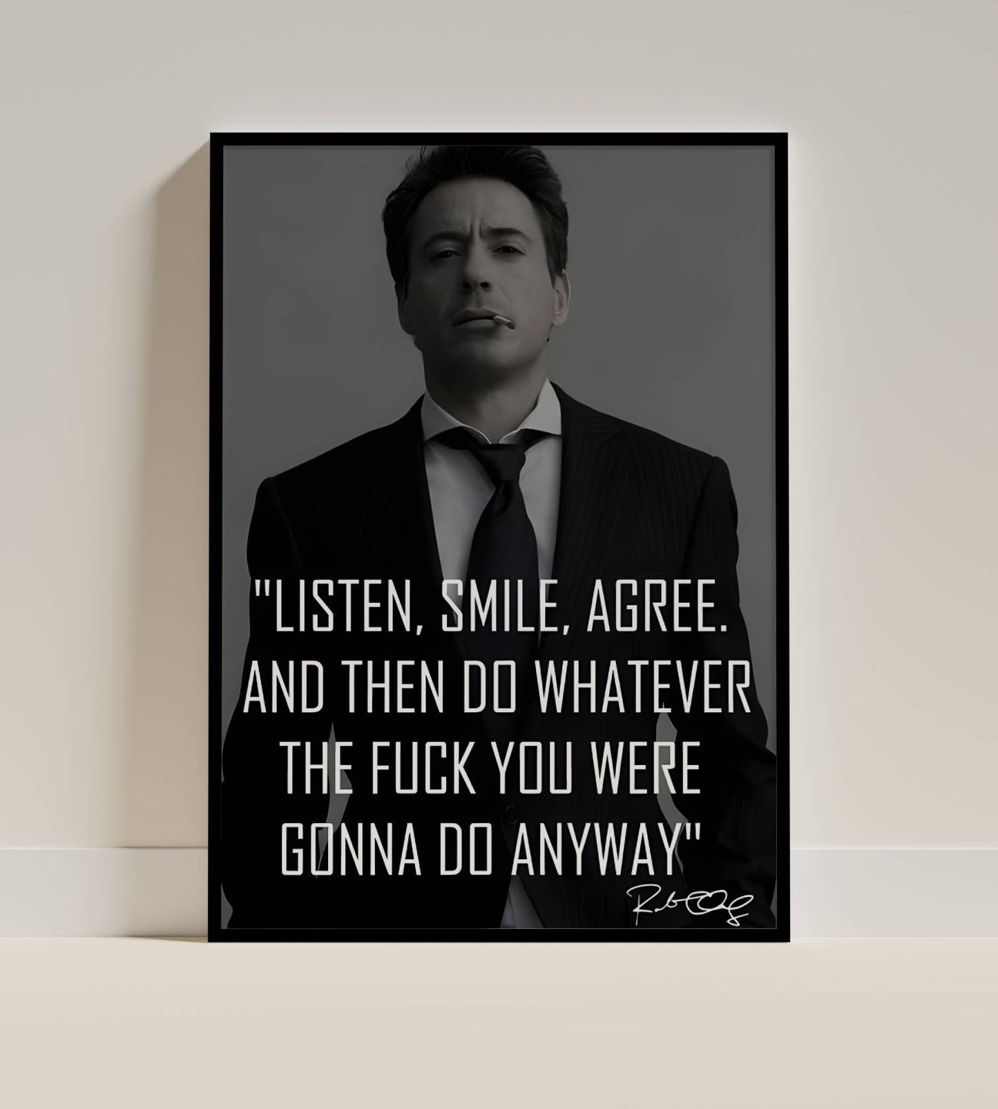 Robert Downey Jr Quote Frame