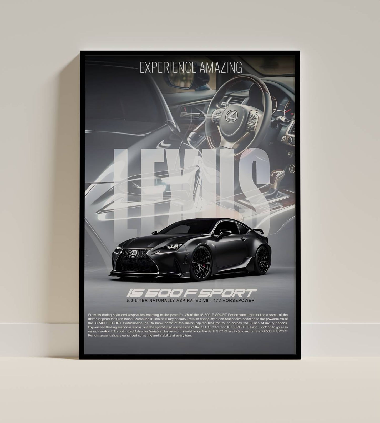 Lexus Sports Car Poster Frame