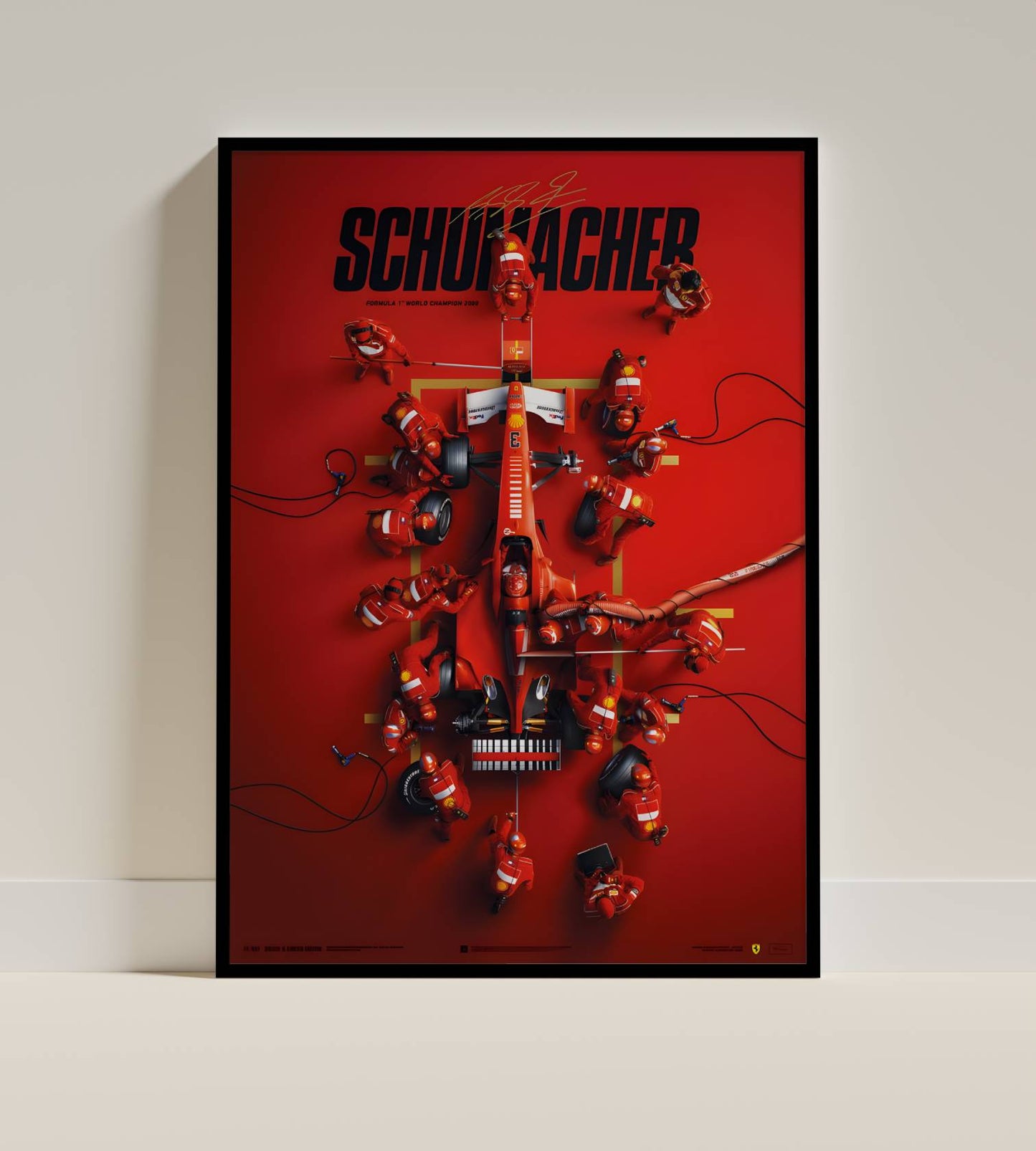 Schumacher F1 Legend Poster Frame