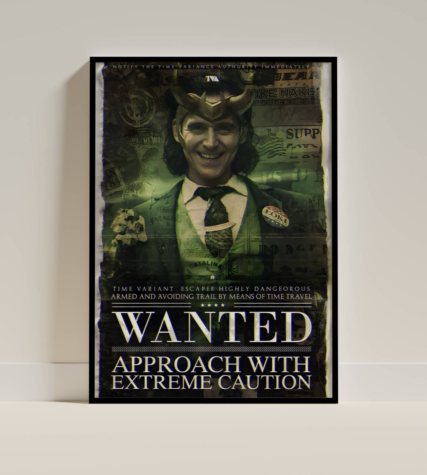 LOKI Wanted Poster Frame