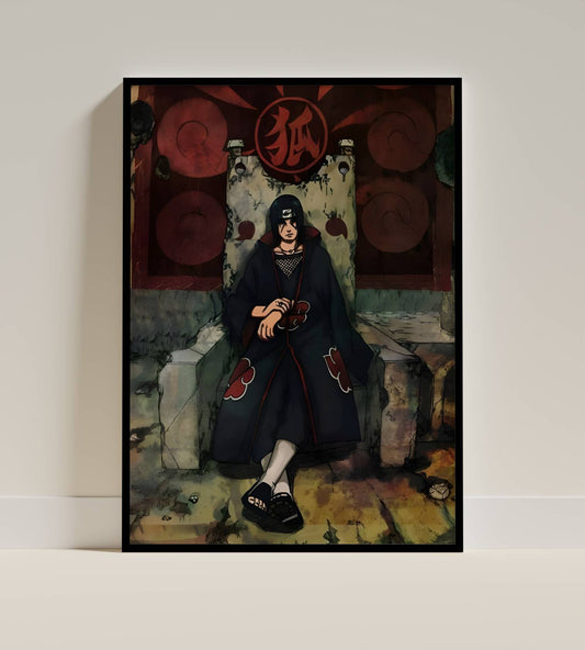 Itachi Uchiha Throne Sharingan Poster Frame