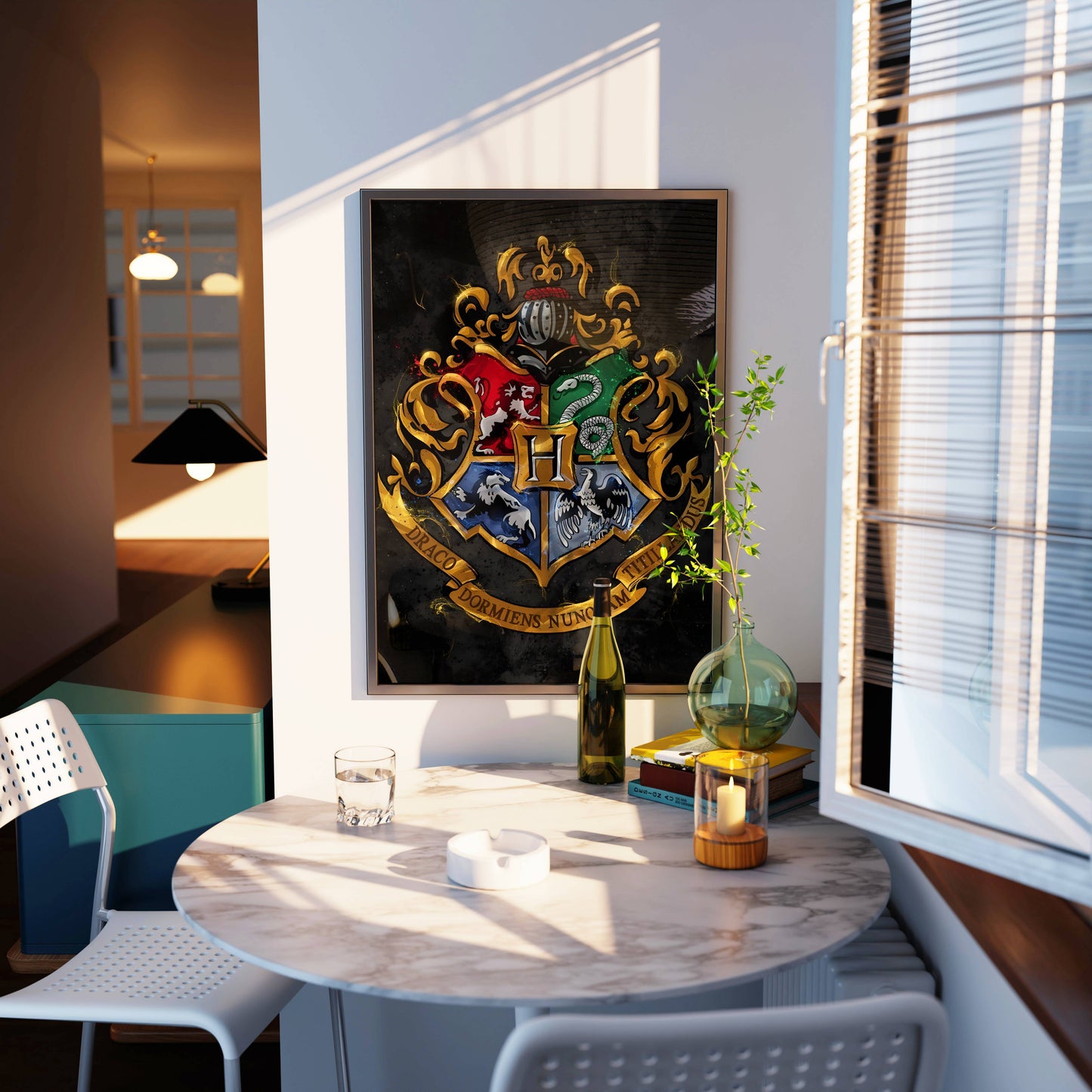 Harry Potter Hogwarts Crest Art Poster Frame