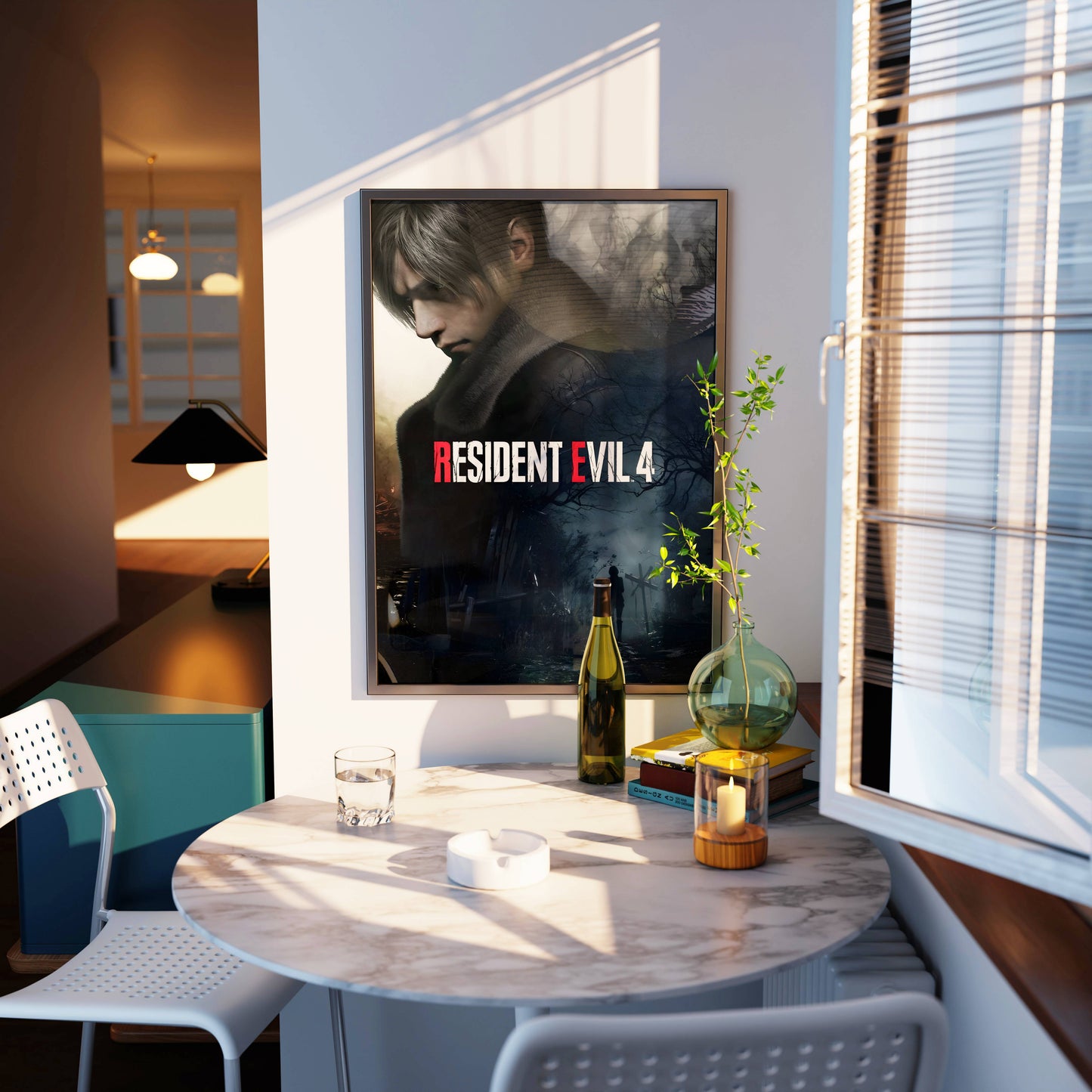 Resident Evil 4 Horror Game Poster Frame