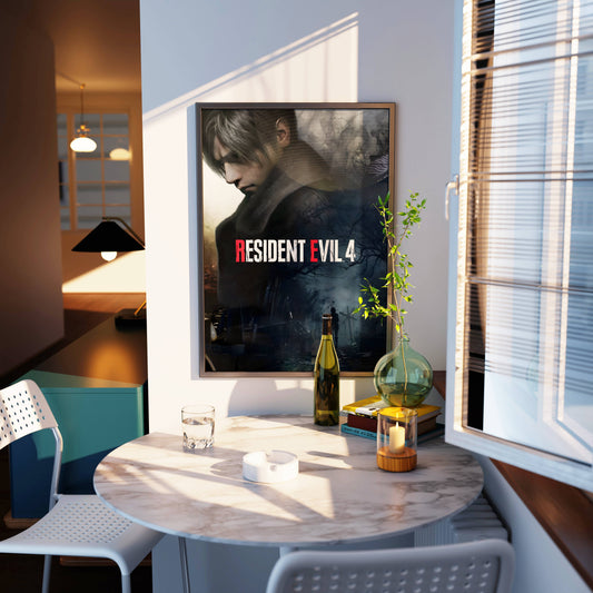 Resident Evil 4 Horror Game Poster Frame