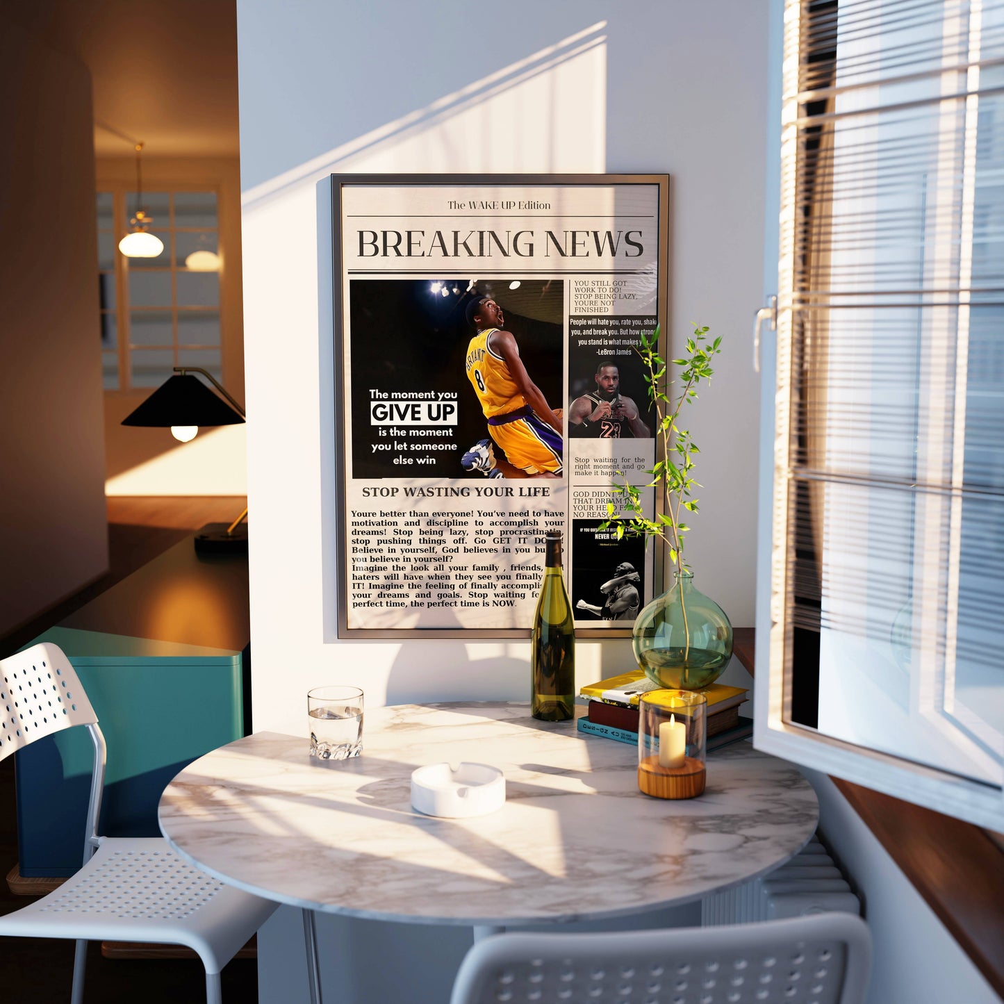 Kobe Bryant Breaking News Frame
