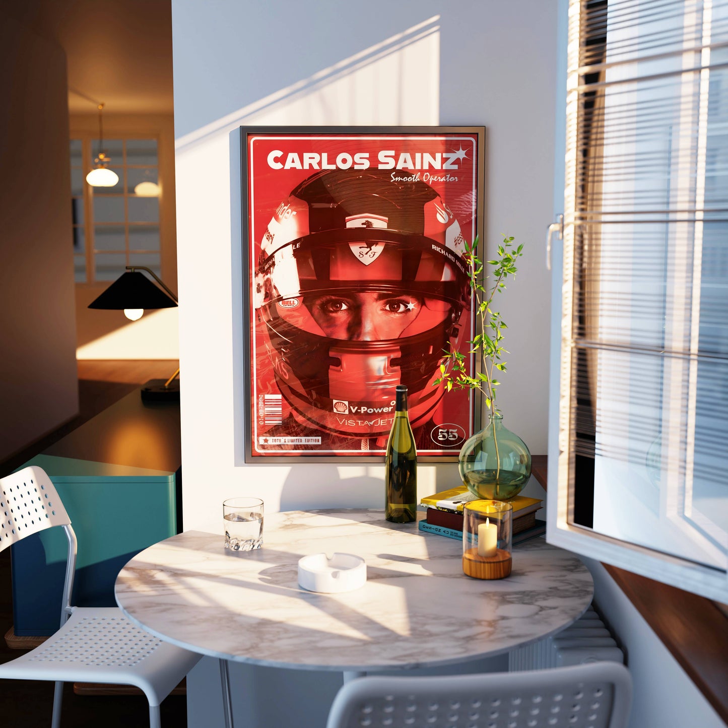 Carlos Sainz F1 Poster Frame