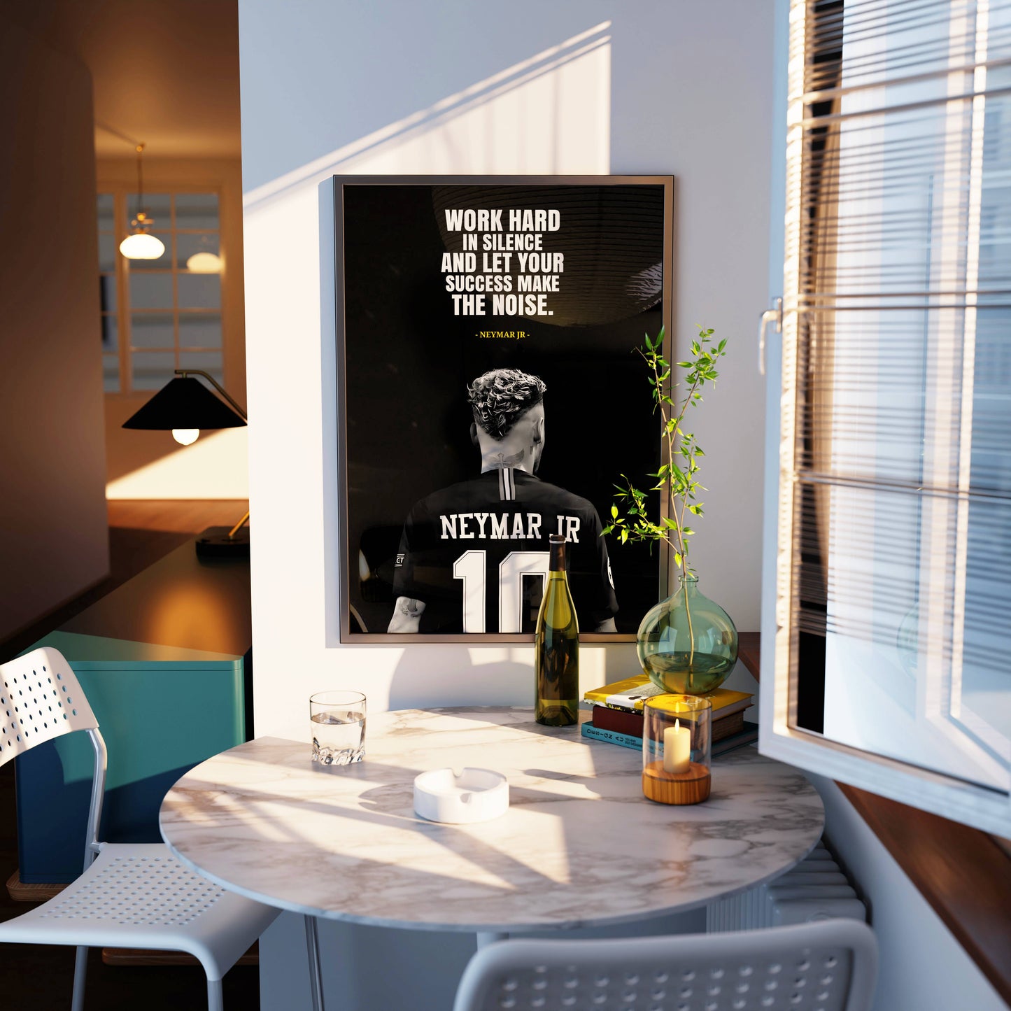 Neymar Jr #10 Poster Frame
