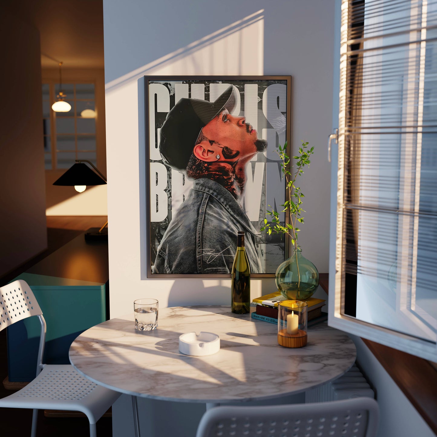 Chris Brown Poster Frame