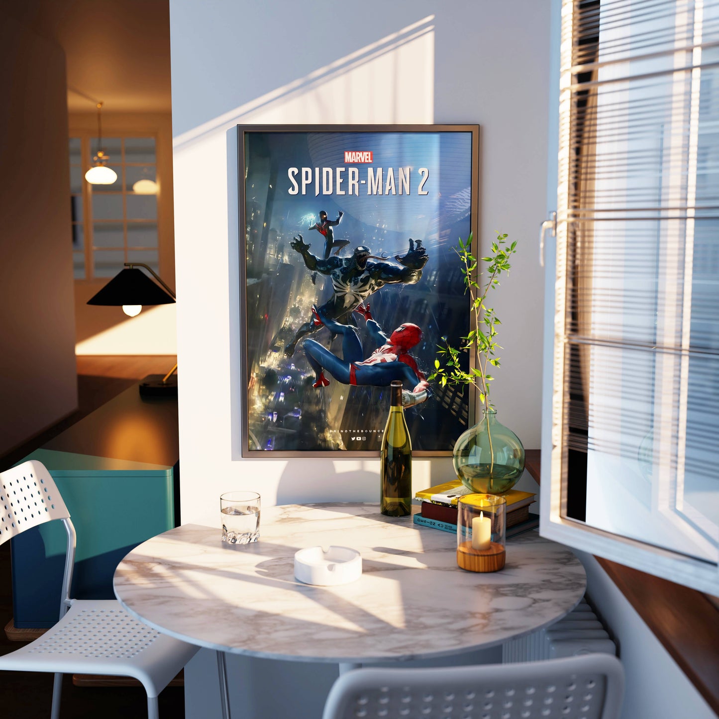 Marvel Spider-Man 2 Game Poster Frame