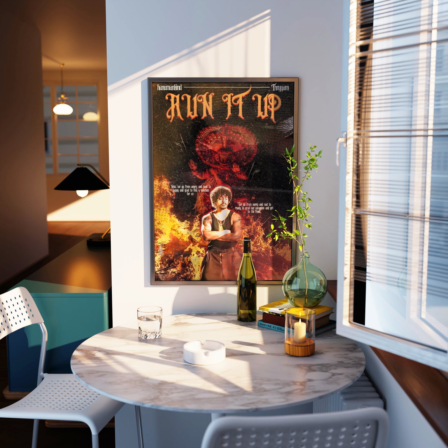 Run It Up Hip Hop Poster Frame