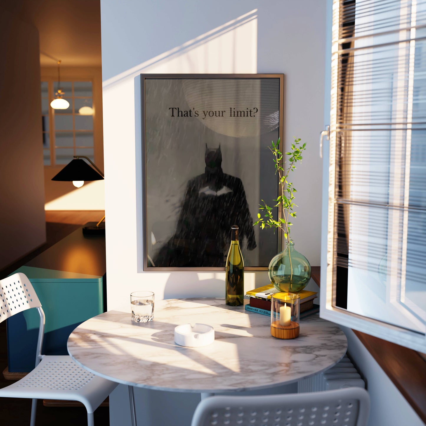 Batman That's Your Limit Motivational Poster Frame