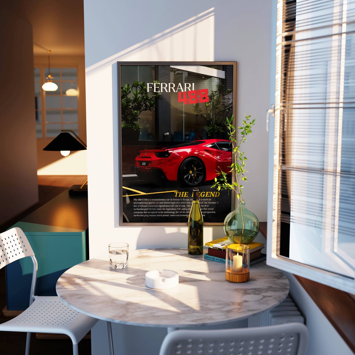Ferrari 488 Legend Poster Frame