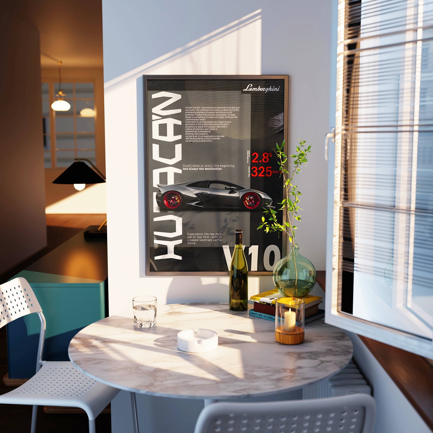 Lamborghini Huracan V10 Poster Frame
