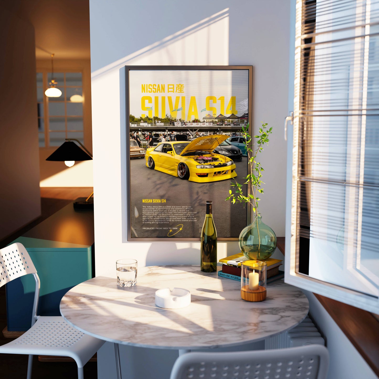 NISSAN SILVIA S14 Poster Frame